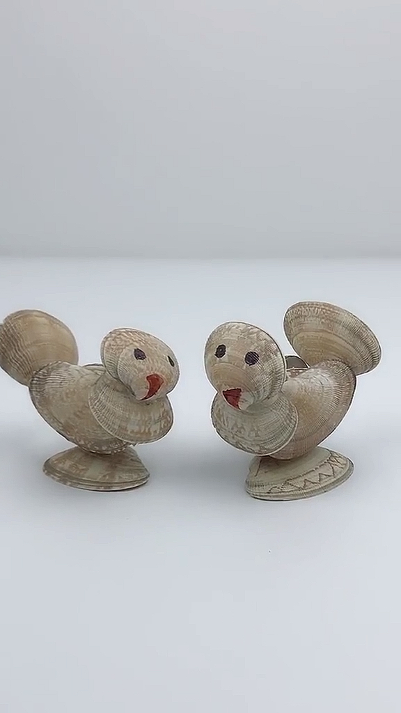 废物利用#上个花甲壳摆件大家都很喜欢,这次再来一个,你们觉得怎么样