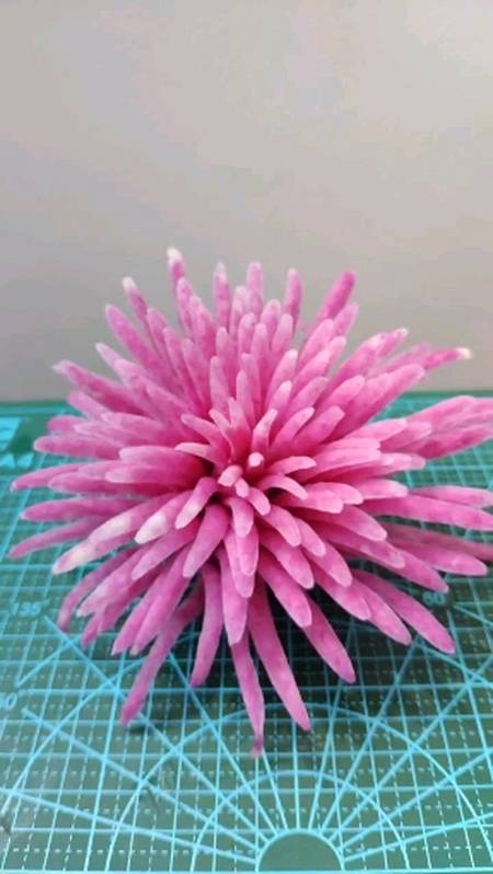 七星级酒店教程价值百万级别心里美萝卜雕刻的菊花送给大家