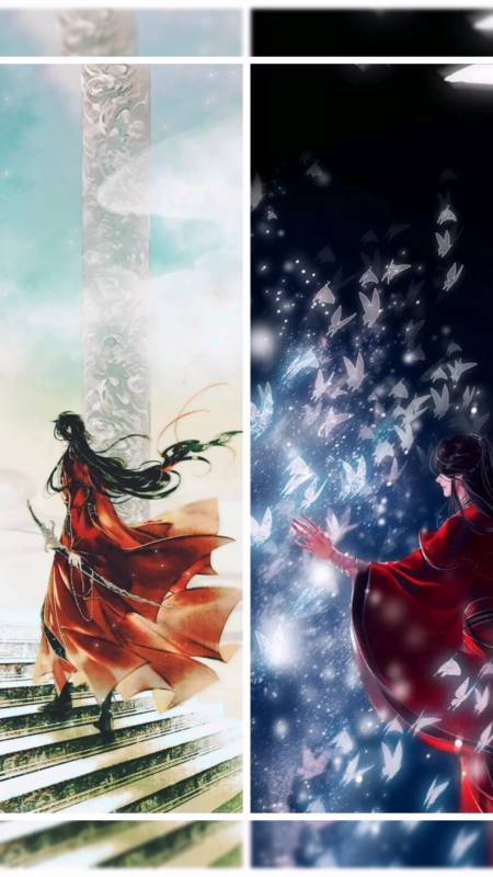 天官赐福#花城的浪漫与偏爱,是与君山的万千银蝶,铜炉山的血雨飞花