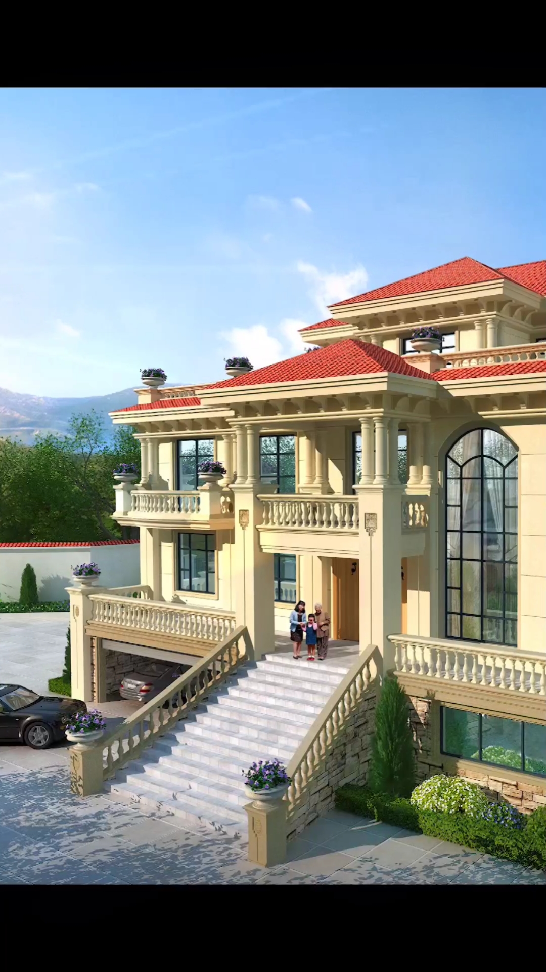 农村别墅#架空抬高的别墅气努非凡,攸县设计案例,占地280平