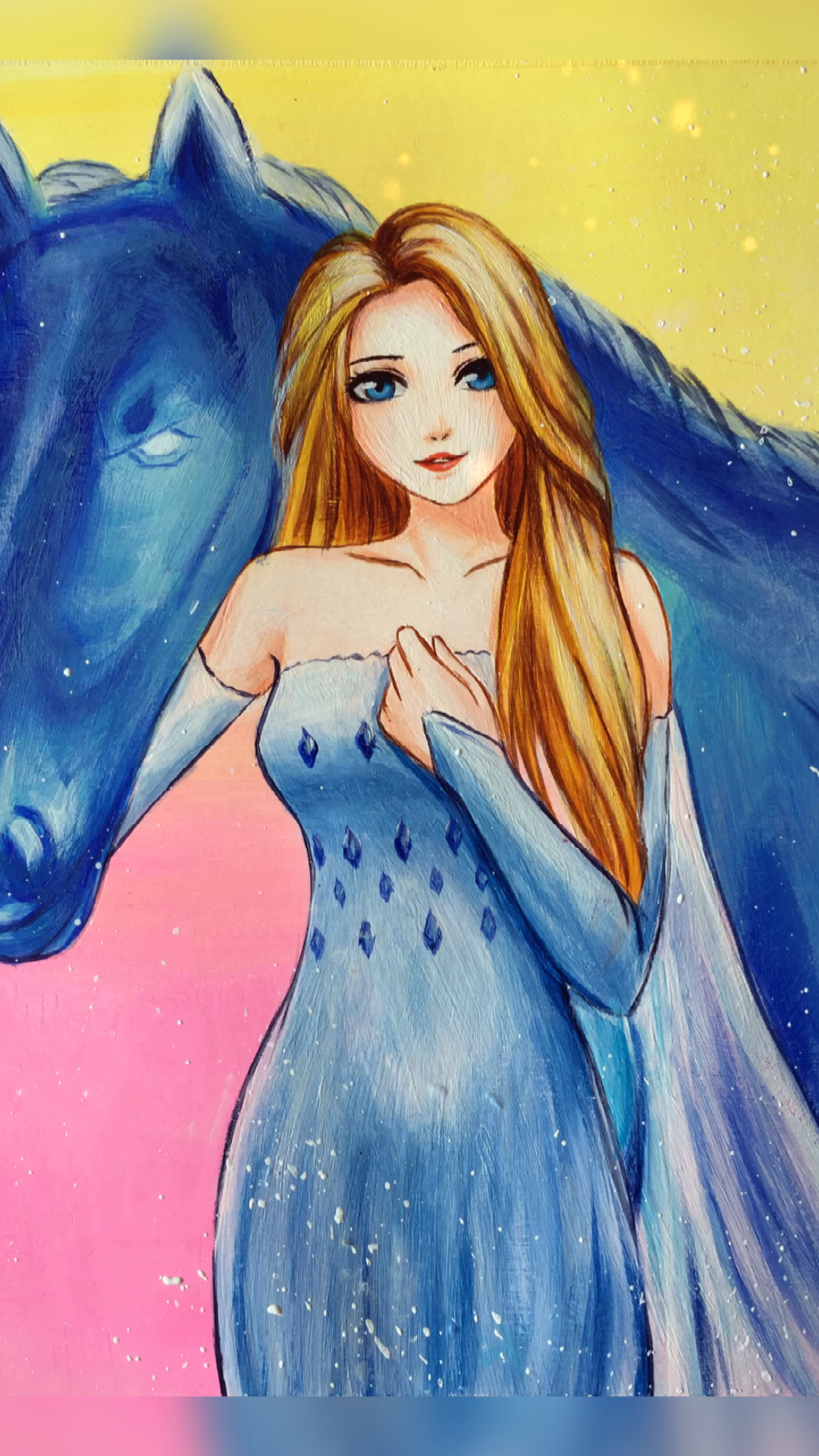 艾莎公主骑着白马的不一定都是王子有可能是艾莎女王