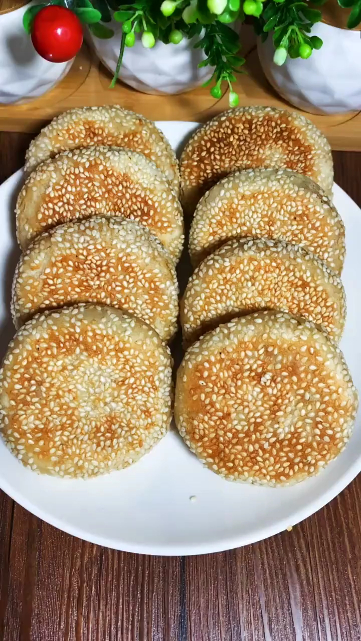 自制美食#麻酱烧饼有喜欢的吗