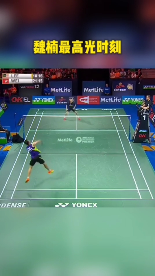 羽毛球#魏楠对拿督最高光一刻
