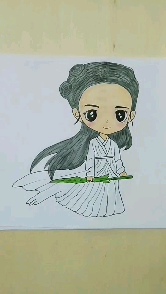 今天分享花千骨简笔画