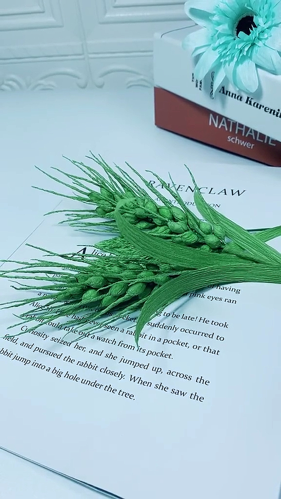 手工制作秋天果实累累的麦穗你学会了吗