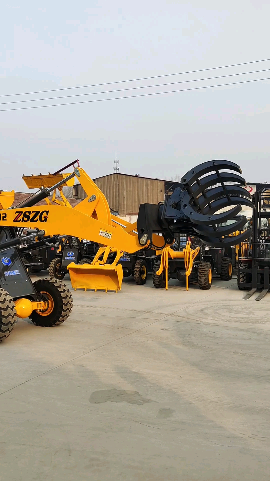 抓木机360度旋转抓木机加高臂抓车装载机抓管机