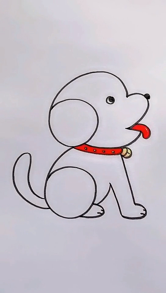 画画原来如此简单#6621画哈巴狗-度小视