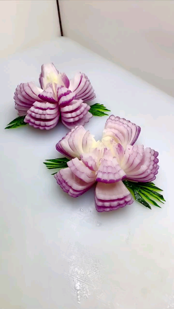 七星级酒店教程,洋葱切花教学送给大家