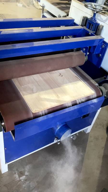 木工机械设备#600宽平面砂光机打磨木料光滑平整没有水波纹-度小视