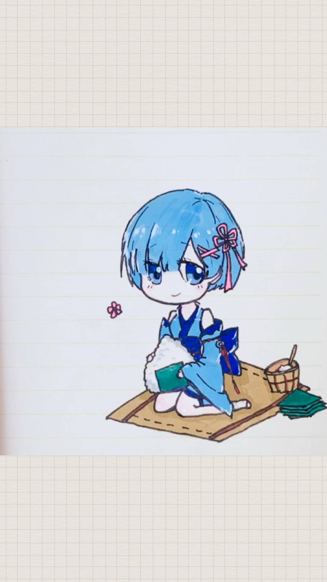 雷姆#可爱q版手绘雷姆