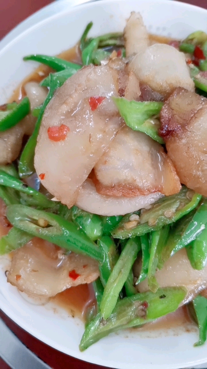 音为有你#青椒炒肥肉