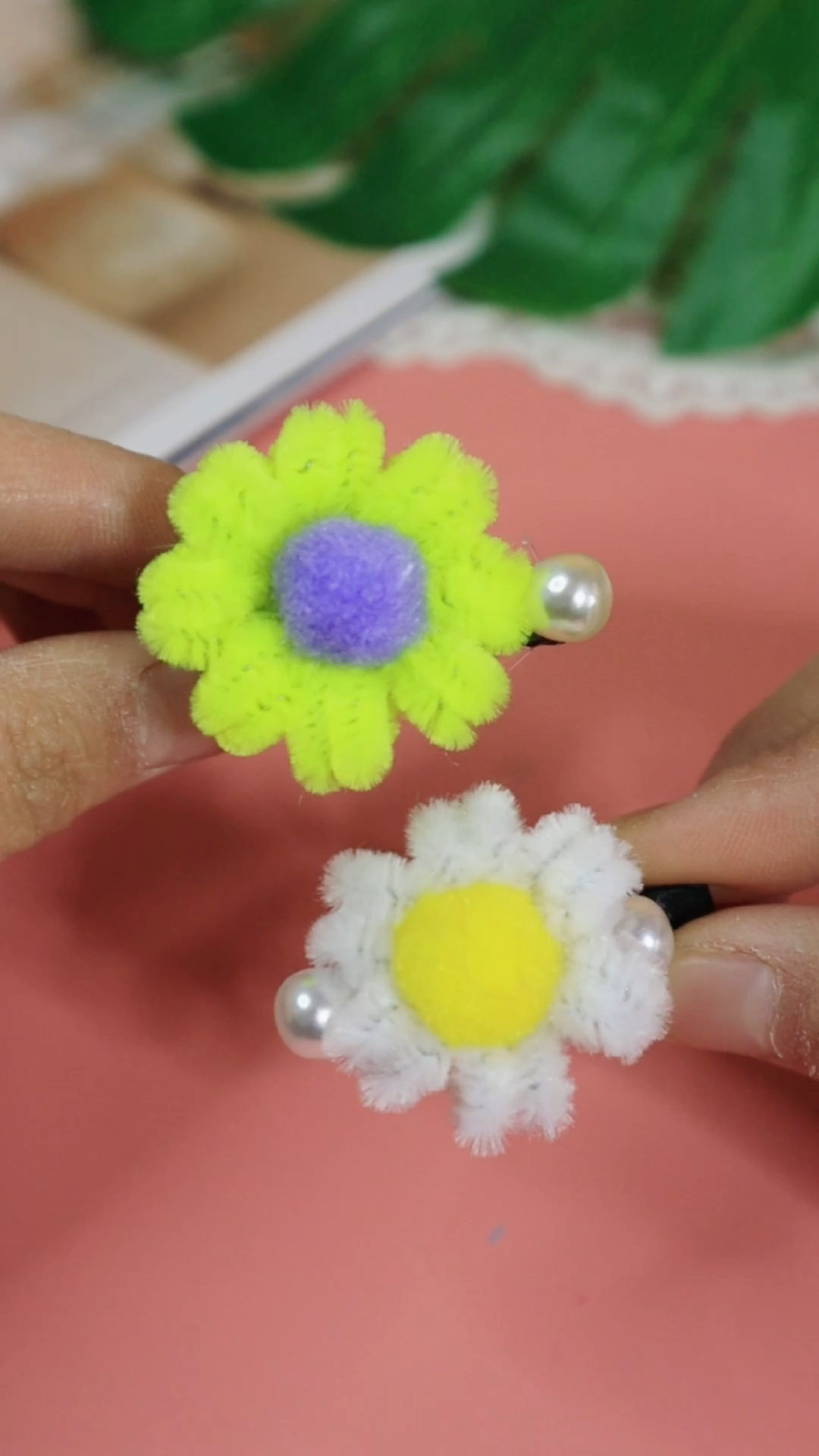 手工制作创意手工扭扭棒制作小雏菊发夹