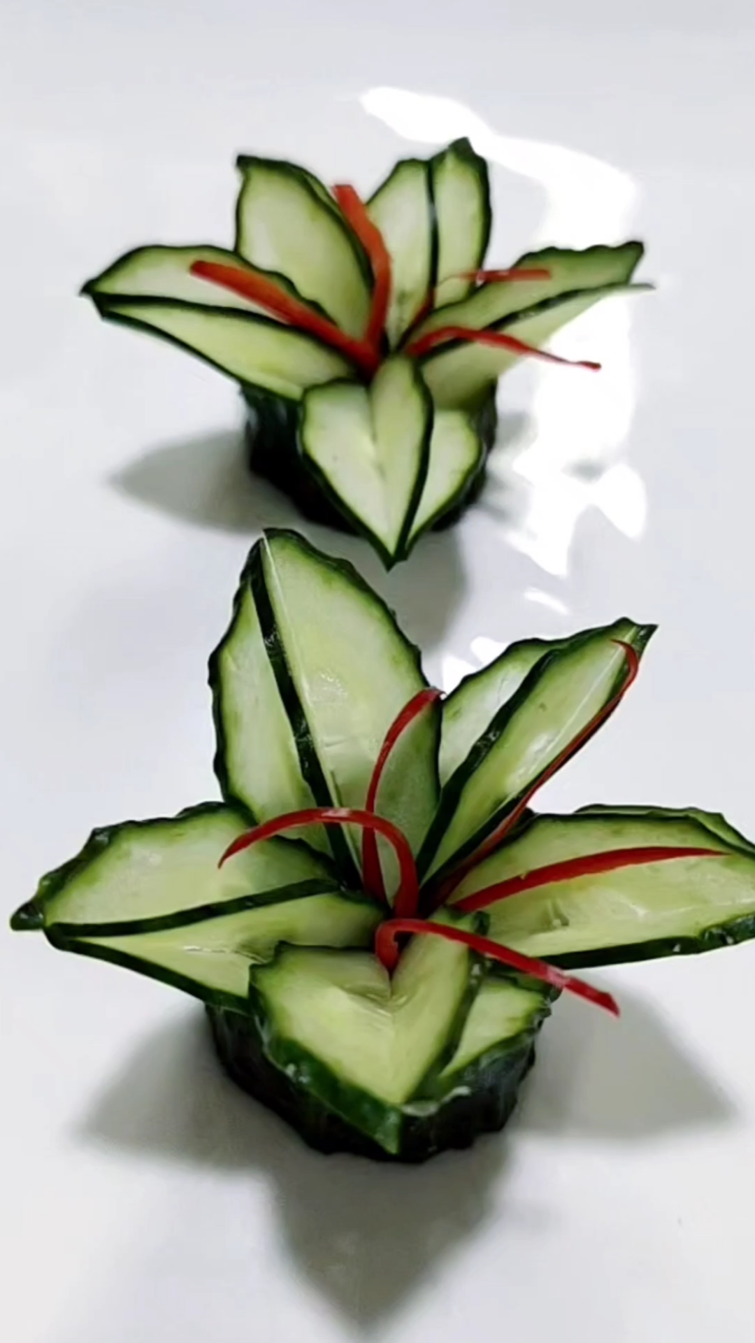 黄瓜花边装饰切法图片图片