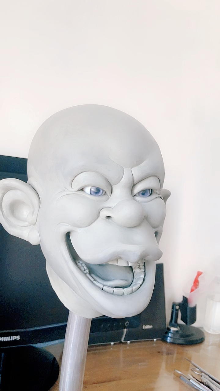 布偶人偶#腹语大师定制硅胶雕塑!