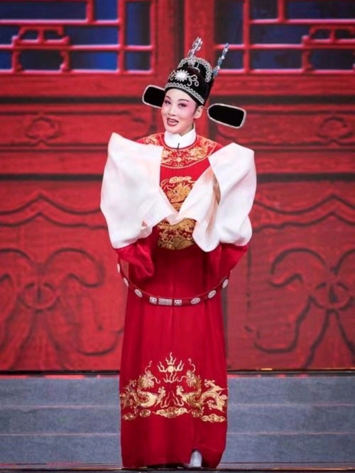 韩再芬表演黄梅戏女驸马61谁料皇榜中状元片段