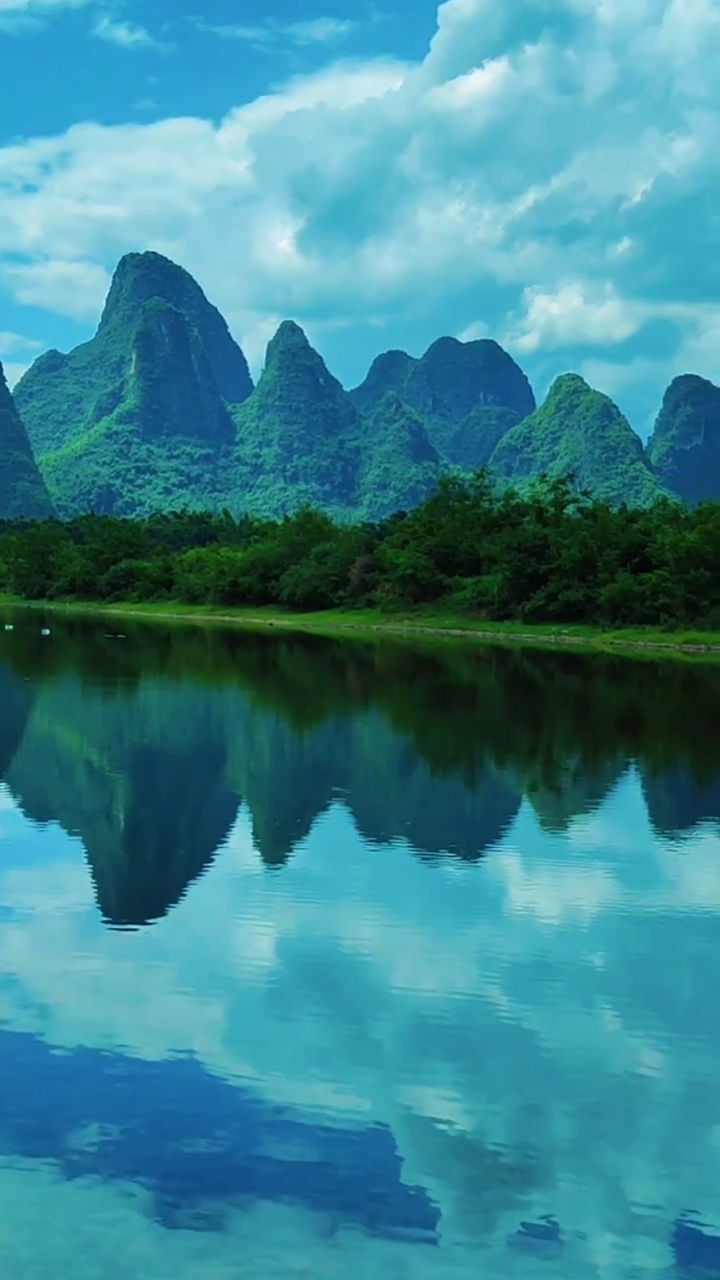 旅游进行时桂林山水风景欣赏太美了你喜欢吗你会来这里打卡吗