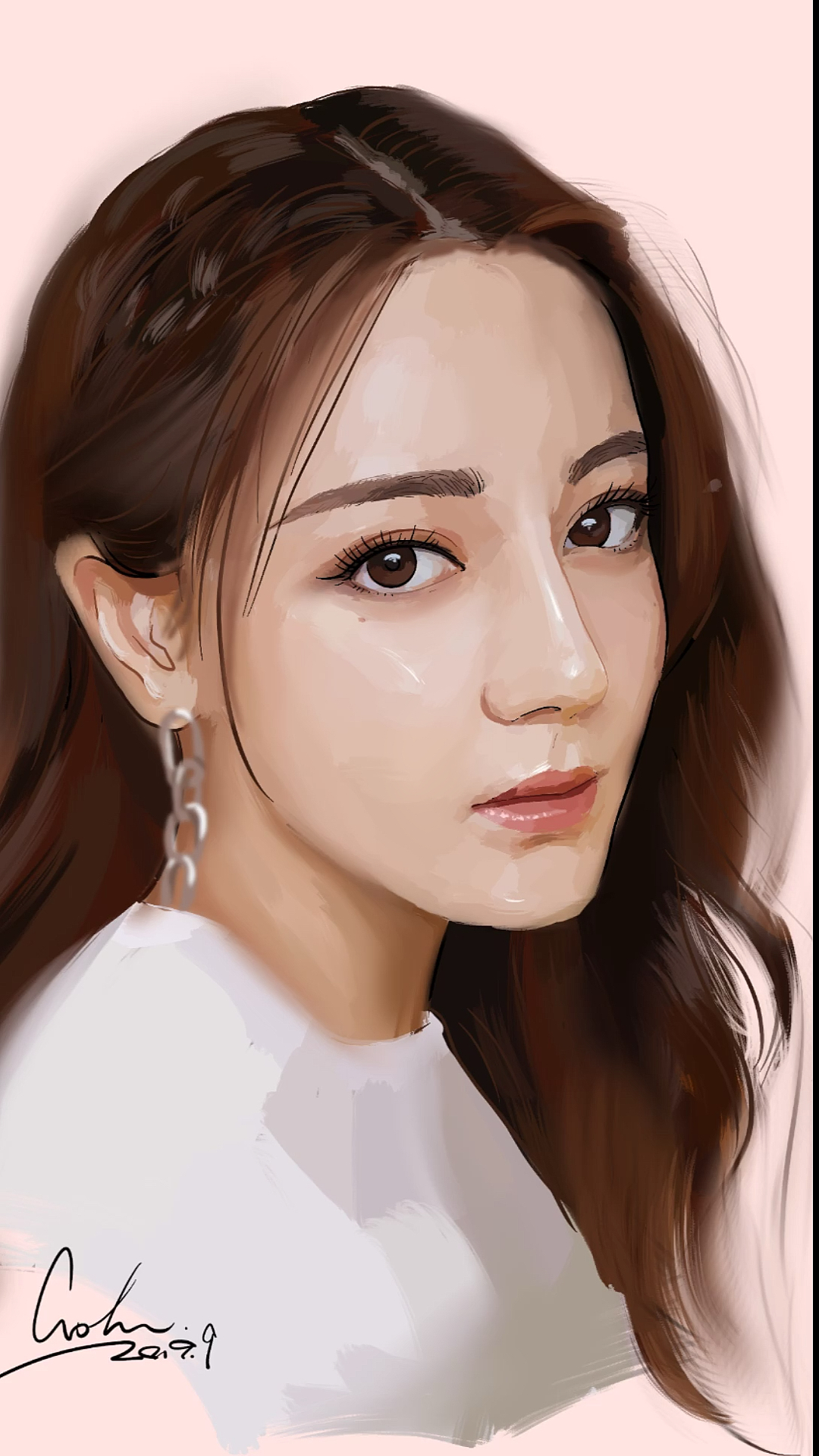 迪丽热巴#生日快乐,迪丽热巴.【手绘】