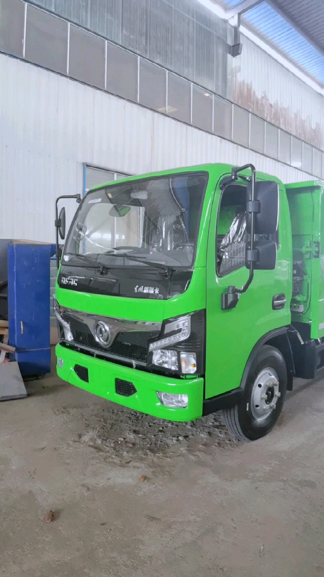 渣土车#国六东风福瑞卡小型电动篷布渣土车