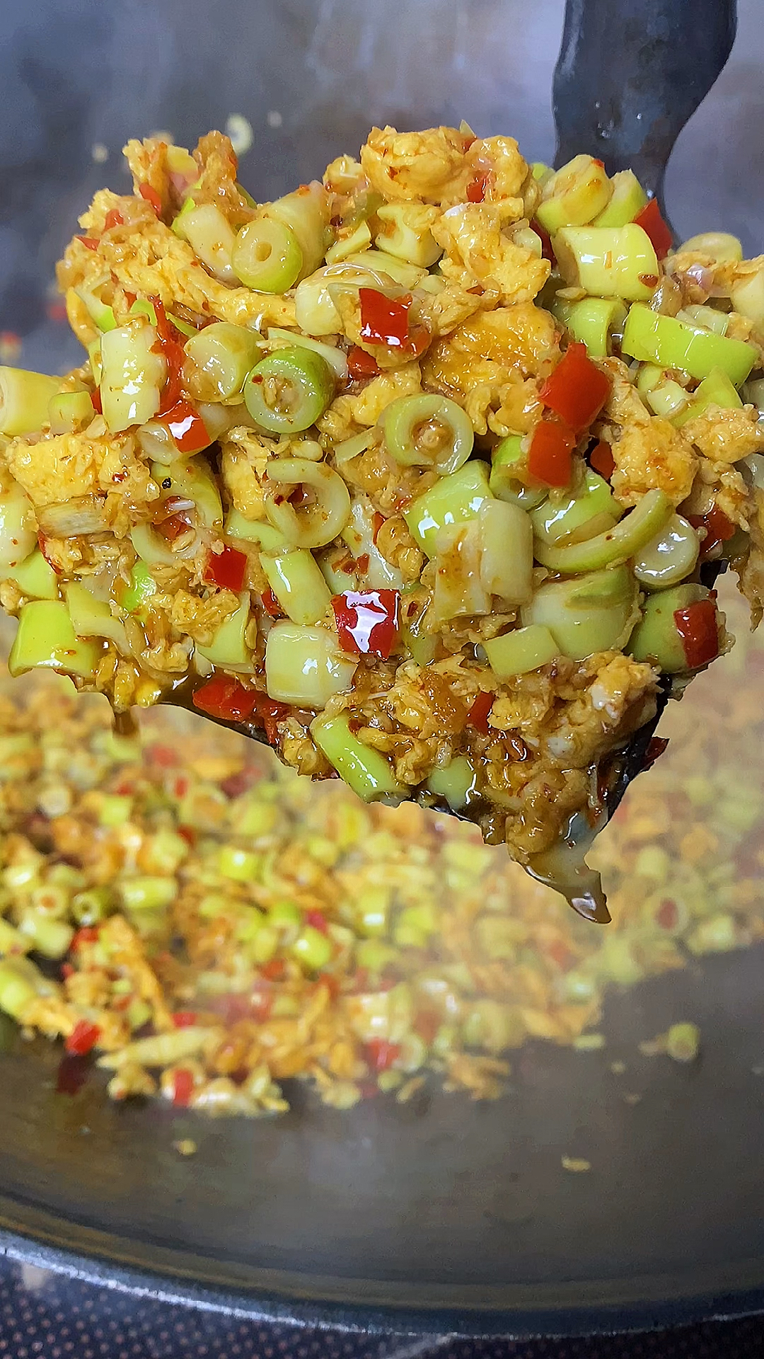 家乡特色美食怀念小时候奶奶做的小竹笋炒蛋哎太香啦