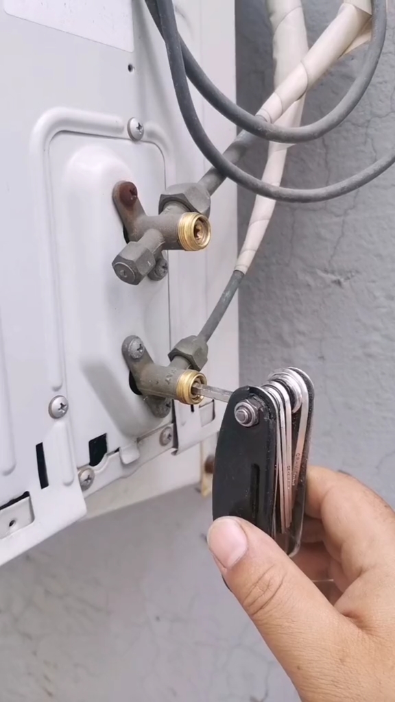 乡村生活#空调移机教程,拆机收氟经验分享