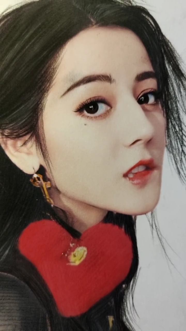 可以赞一个吗?#彩铅#迪丽热巴