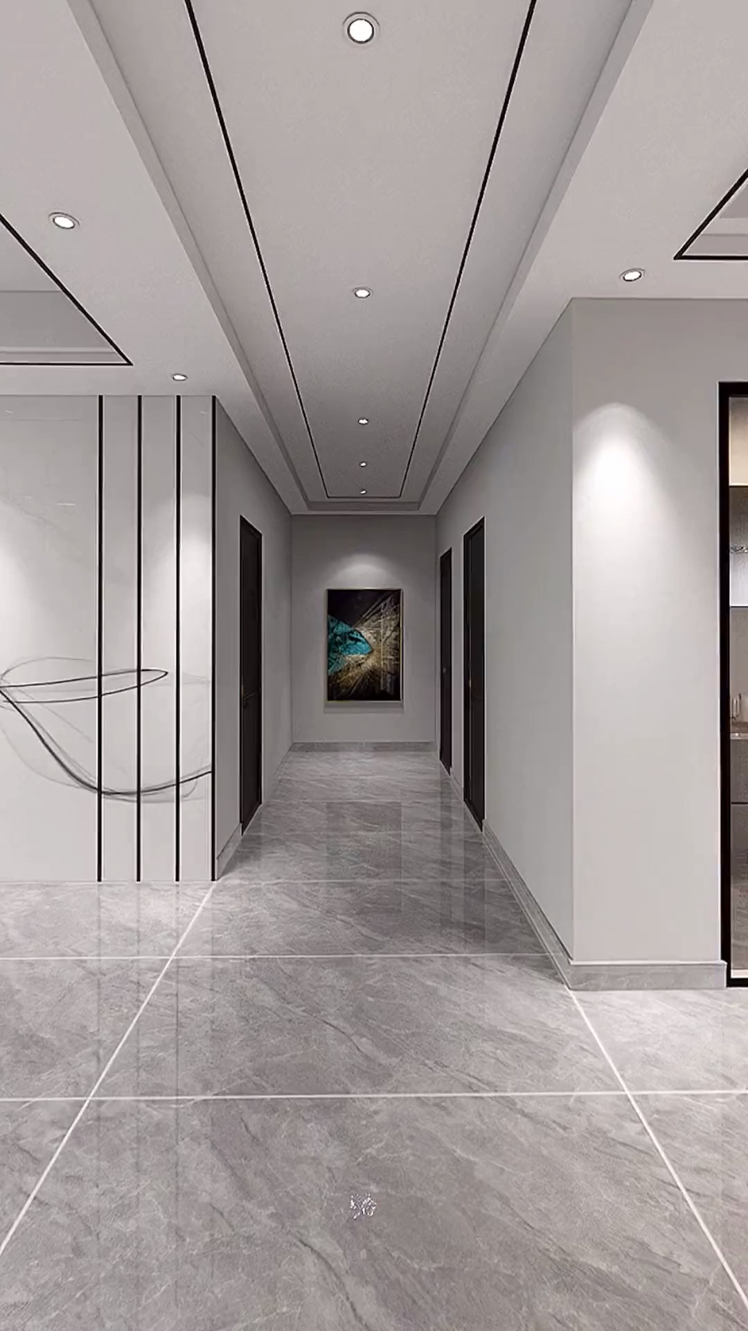 电视背景墙#现代简约黑白灰