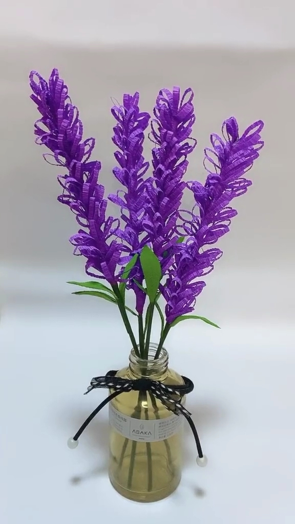 皱纹纸薰衣草美呆了有没有?