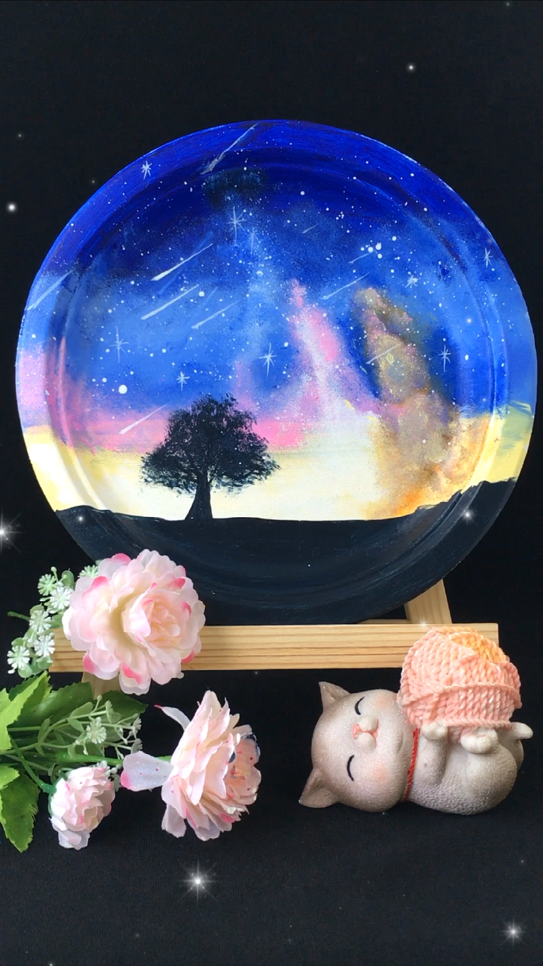 绘画简单易学星空画闭着眼睛都能画