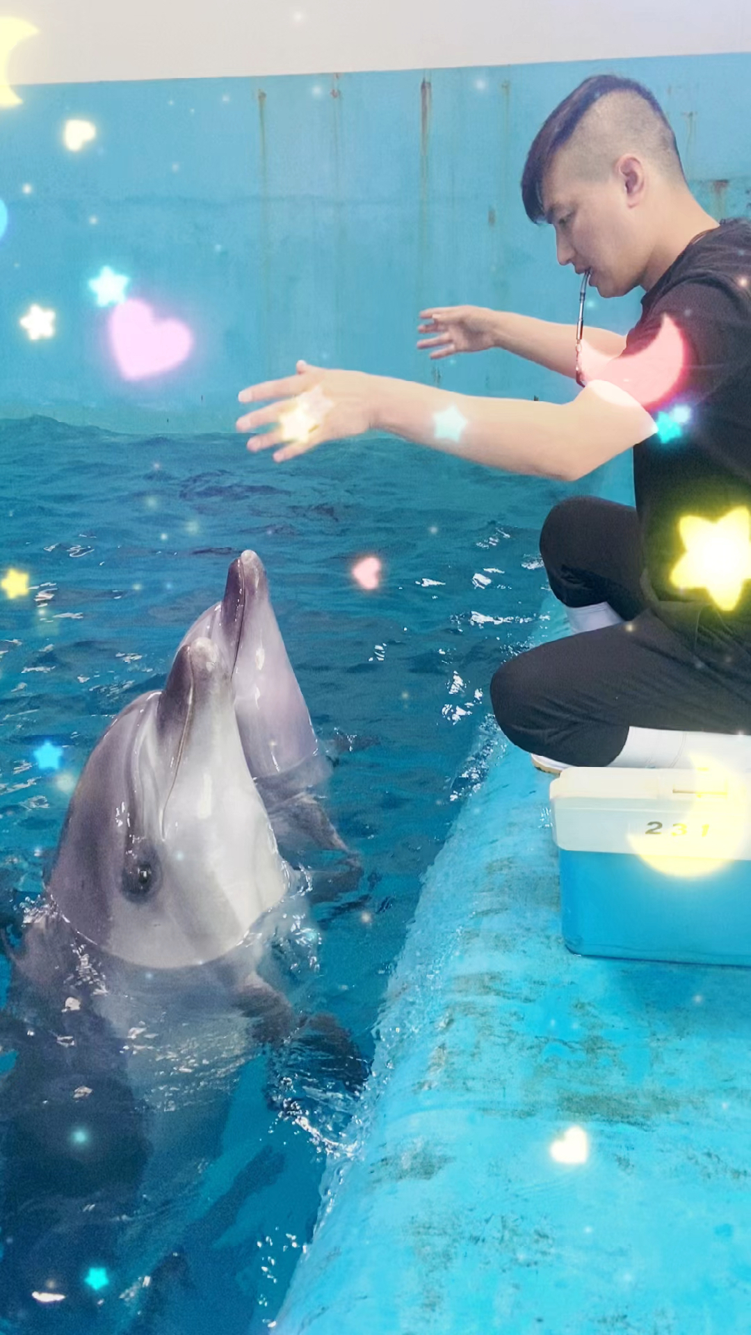 记录生活#小海豚为大家高歌一曲