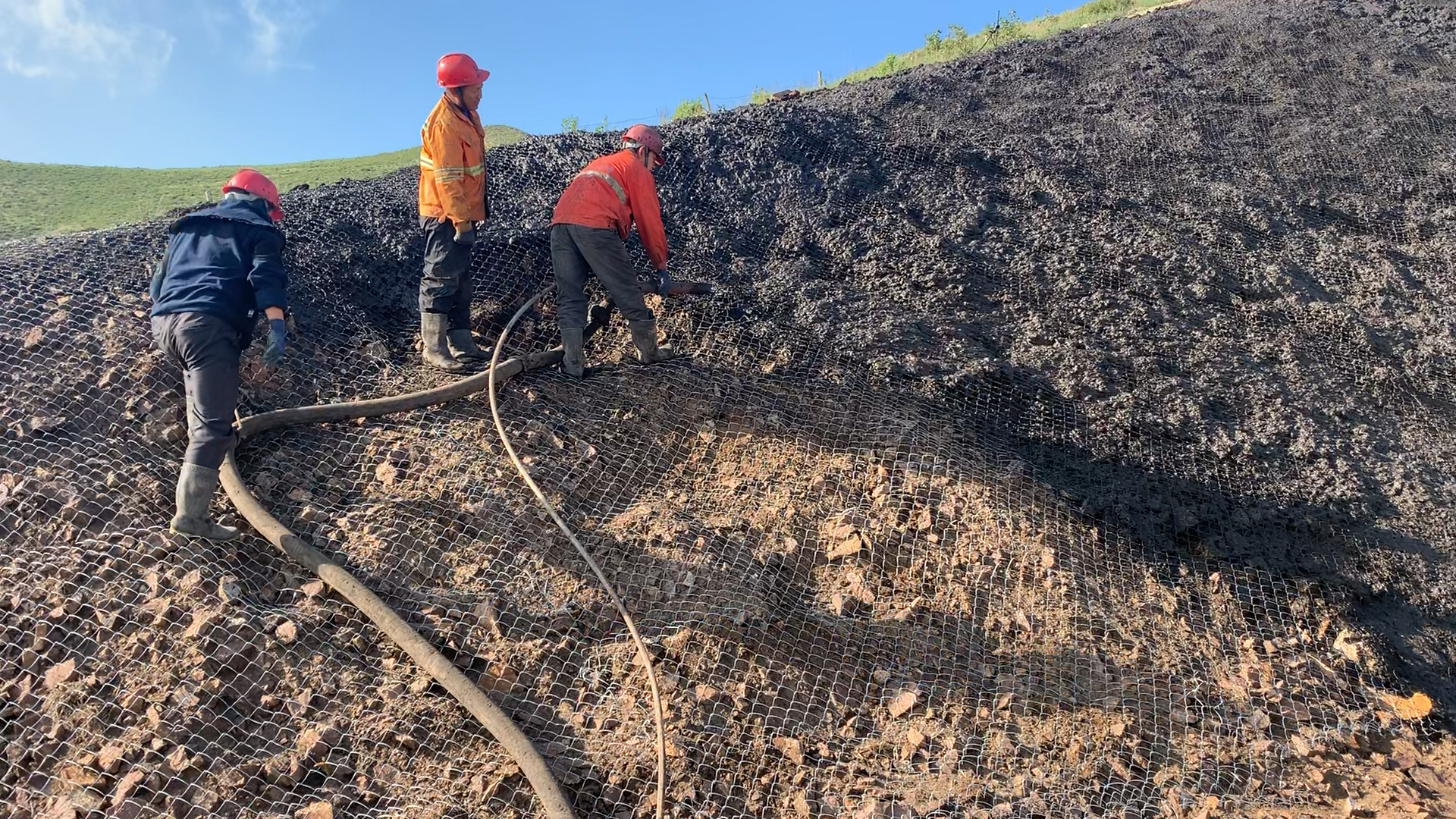 边坡绿化#边坡绿化,客土喷播,团粒喷播,矿山修复.
