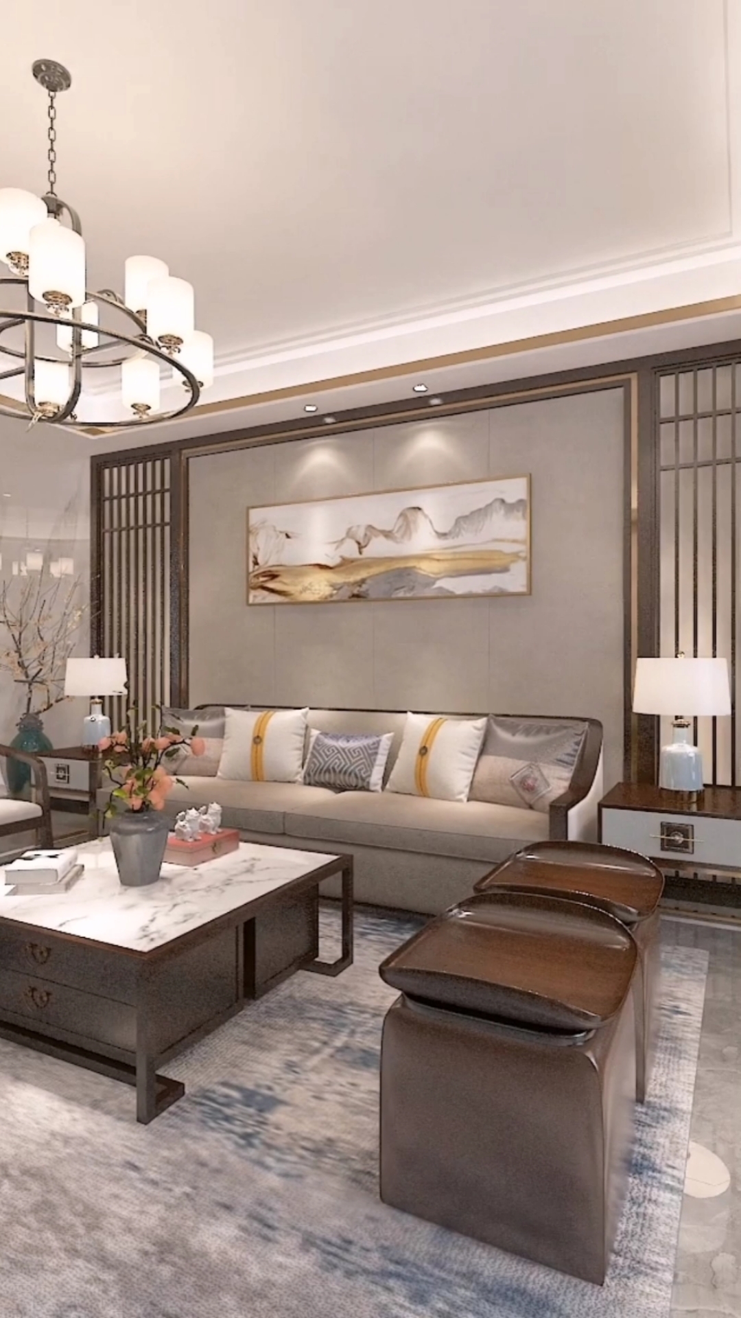 装修那些事儿#轻奢调的新中式,就该这样装!#叶鸣蝉设计师作品