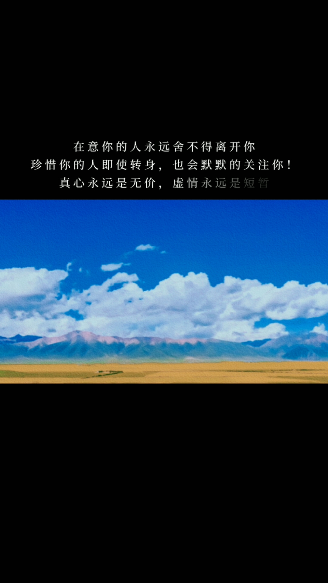 珍惜你的人即使转身,也会默默的关注你!