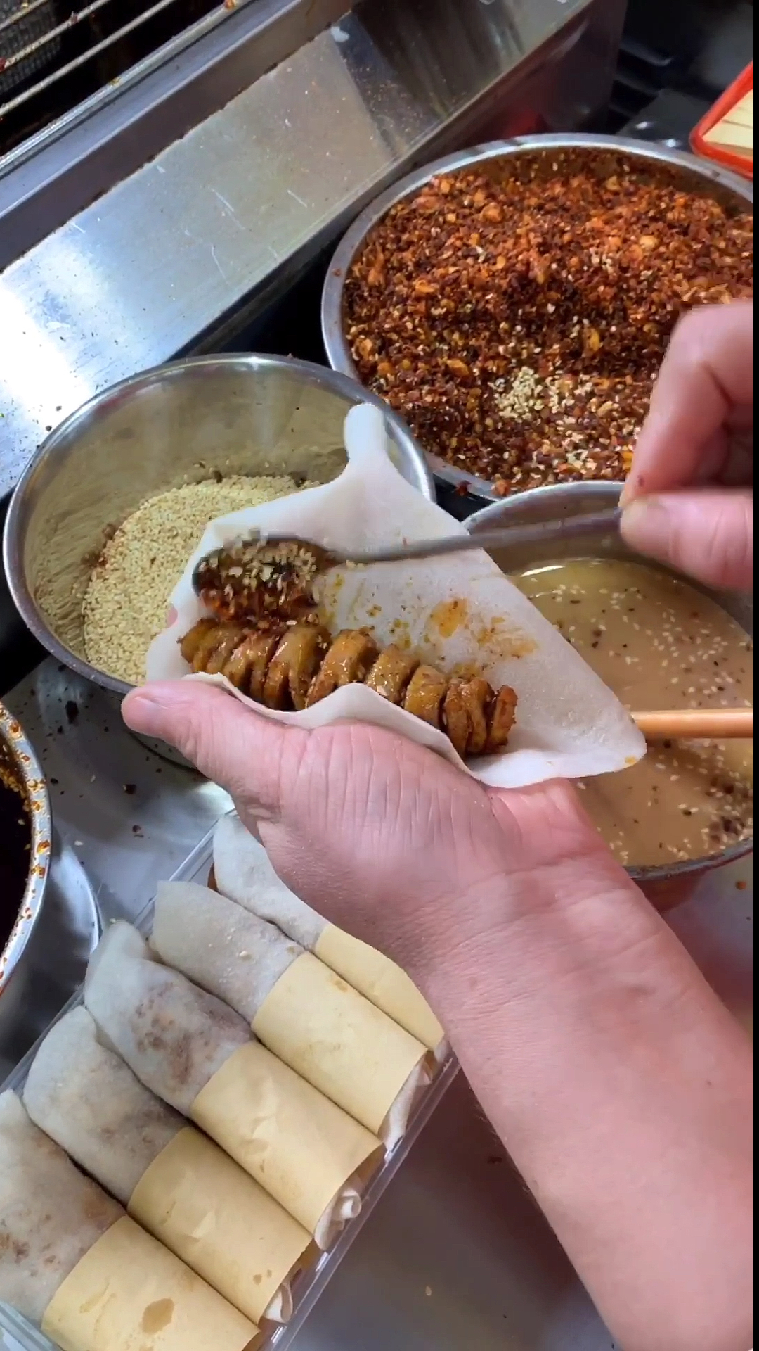 河南最火小饼卷面筋