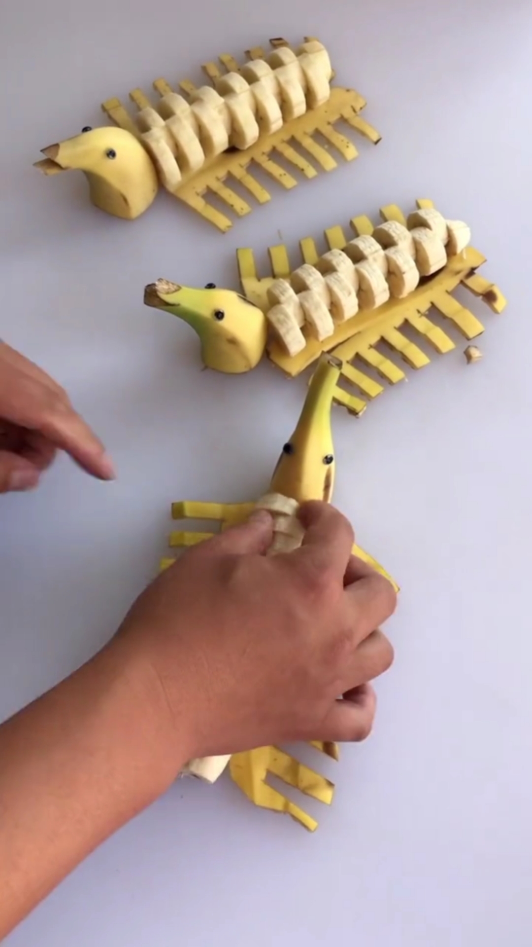 香蕉做的造型,像不像一帆风顺?我觉得挺像的