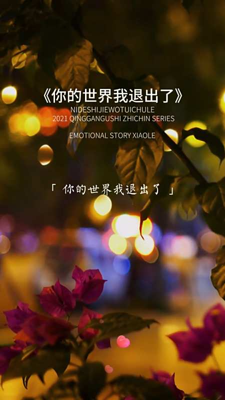 你的世界我退出了,接下来你找别人演吧……-度小视