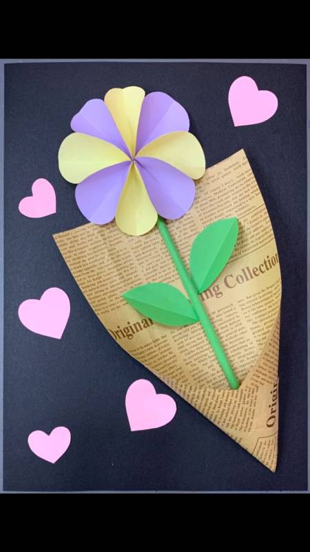 幼儿园手工#非常简单的小花,一看就会哦#感恩节手工