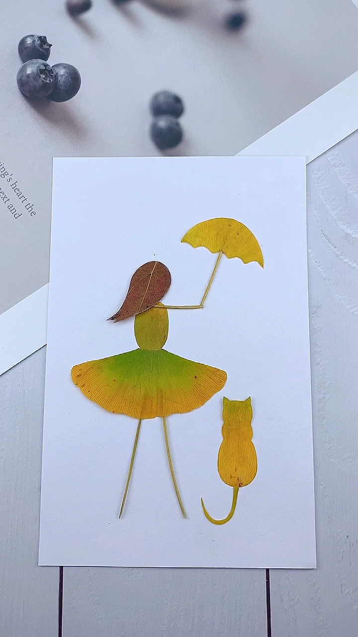 手工制作#银杏叶应该这样玩-度小视