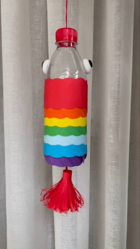 手工制作#废弃的瓶子,教大家做一个彩灯