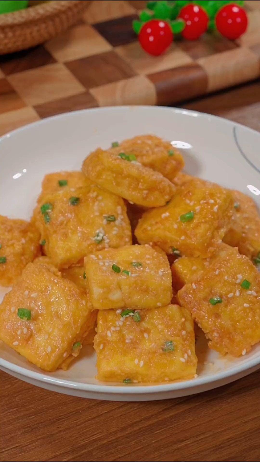 咸蛋黄焗豆腐金沙豆腐可以试着做一下很好吃