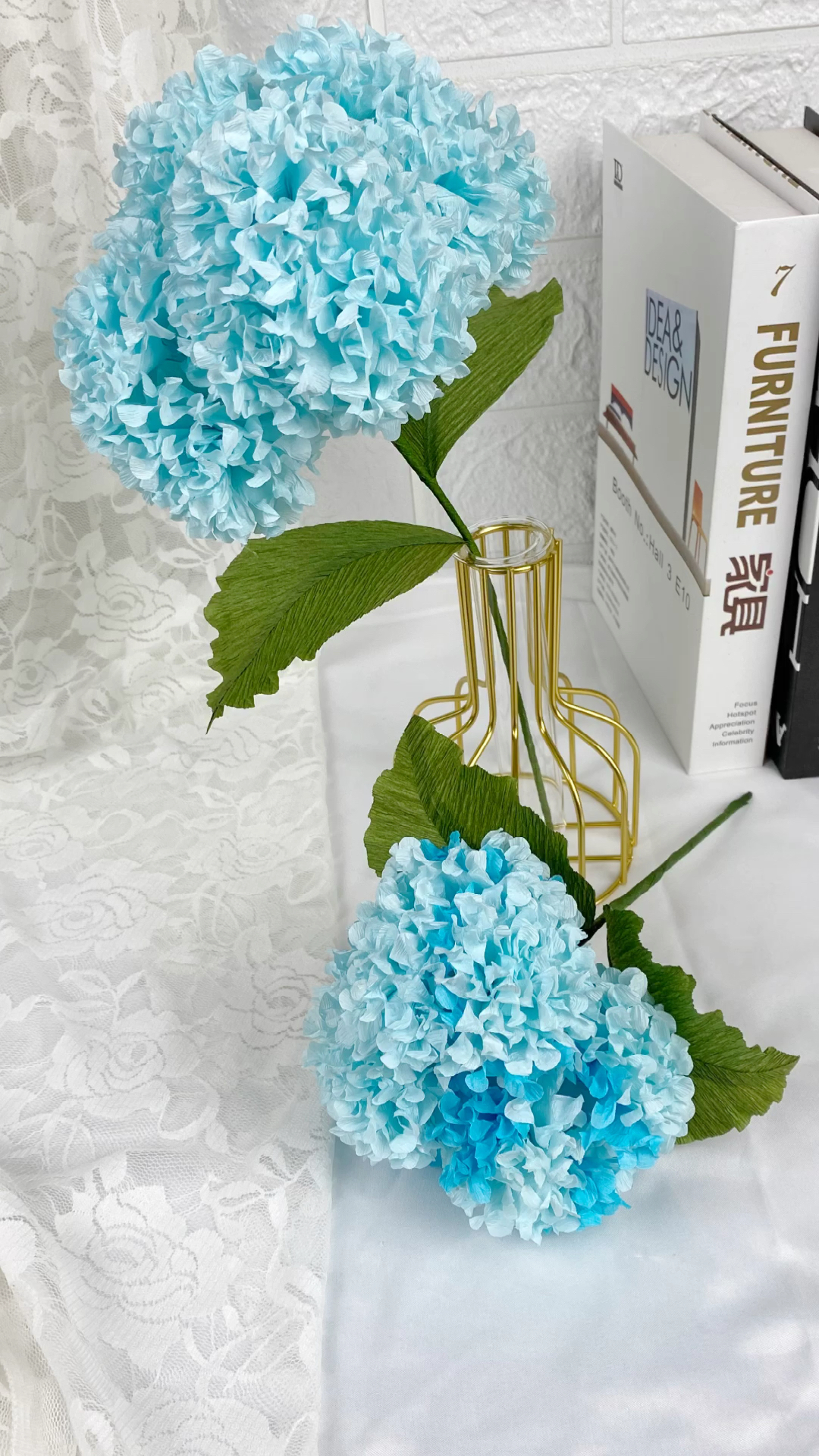 手工纸艺花#大绣球的教程