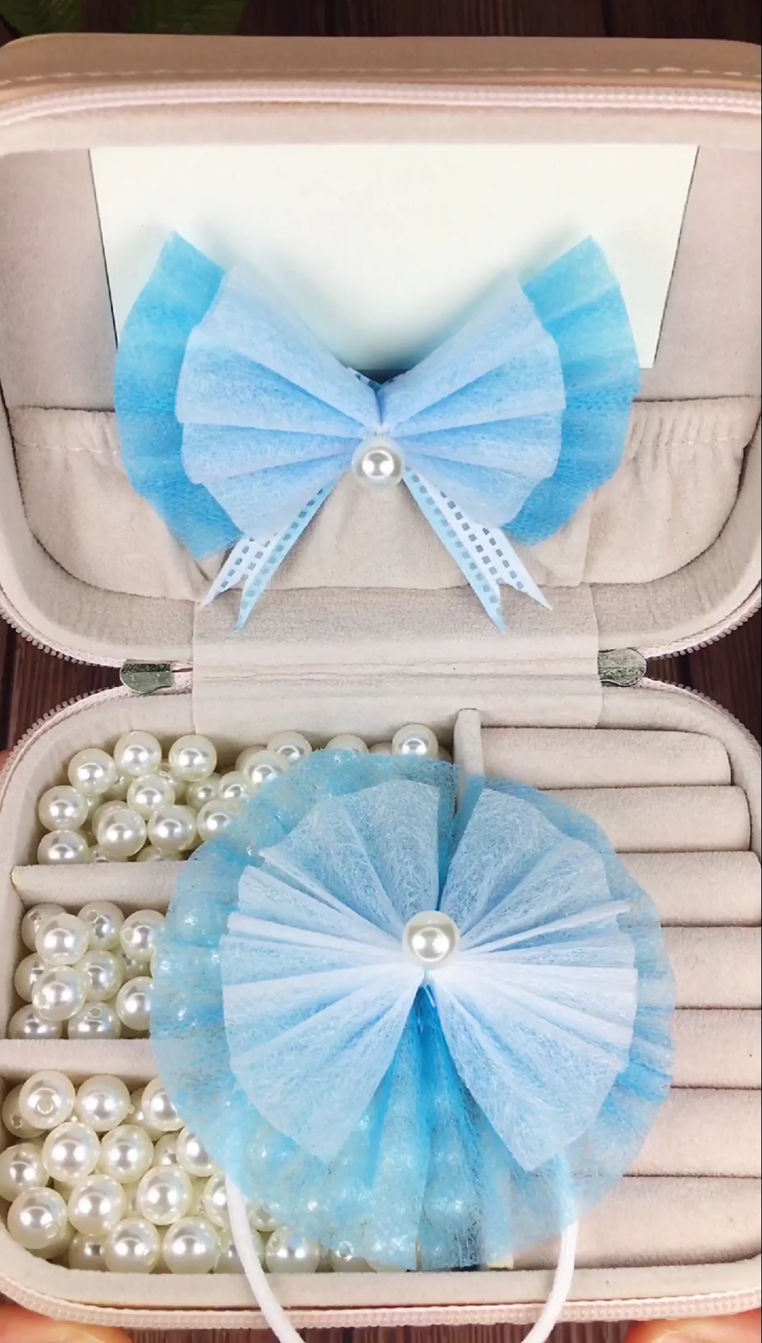 手工diy#"口罩发圈"口罩千万别再扔了,可以做很多漂亮的小发饰哄藕ⅱ