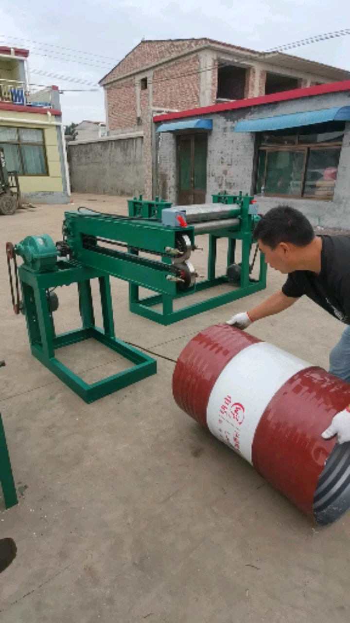 油桶切割机油桶切身机油桶压平机