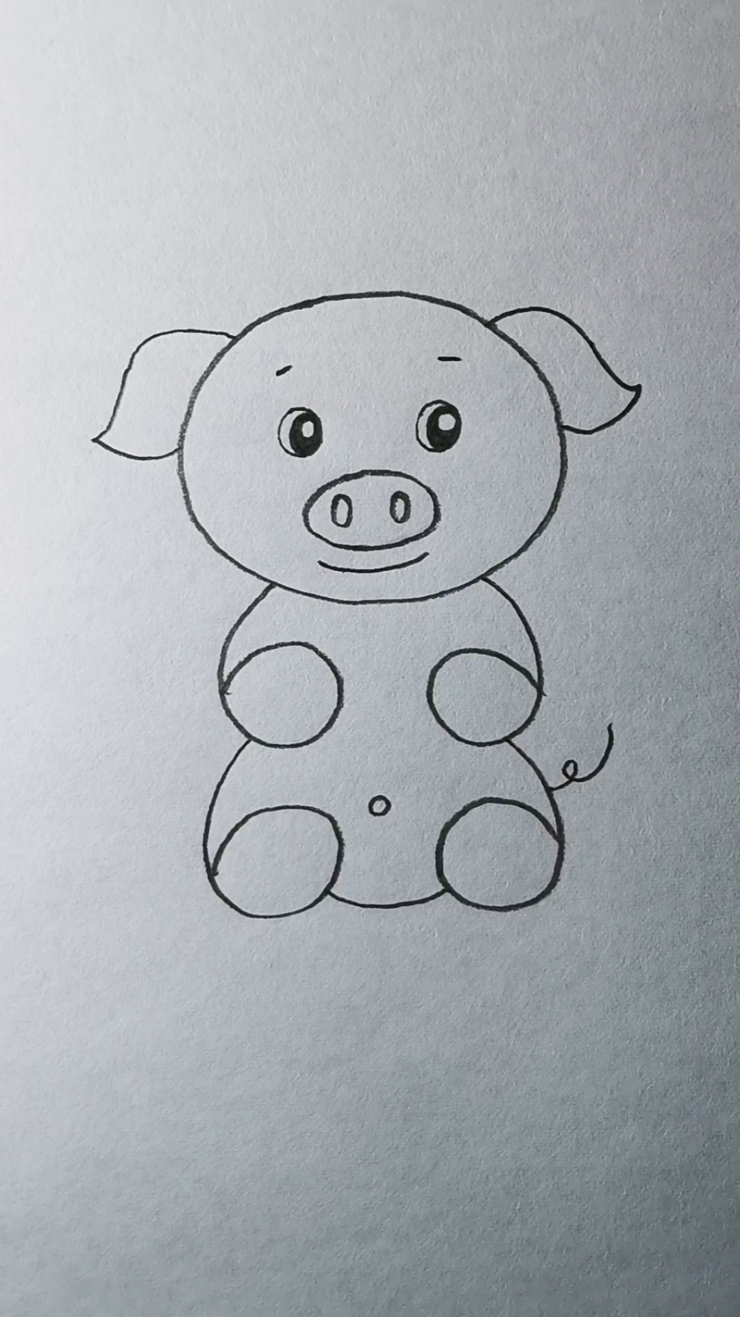 六一儿童节一起学画小胖猪!