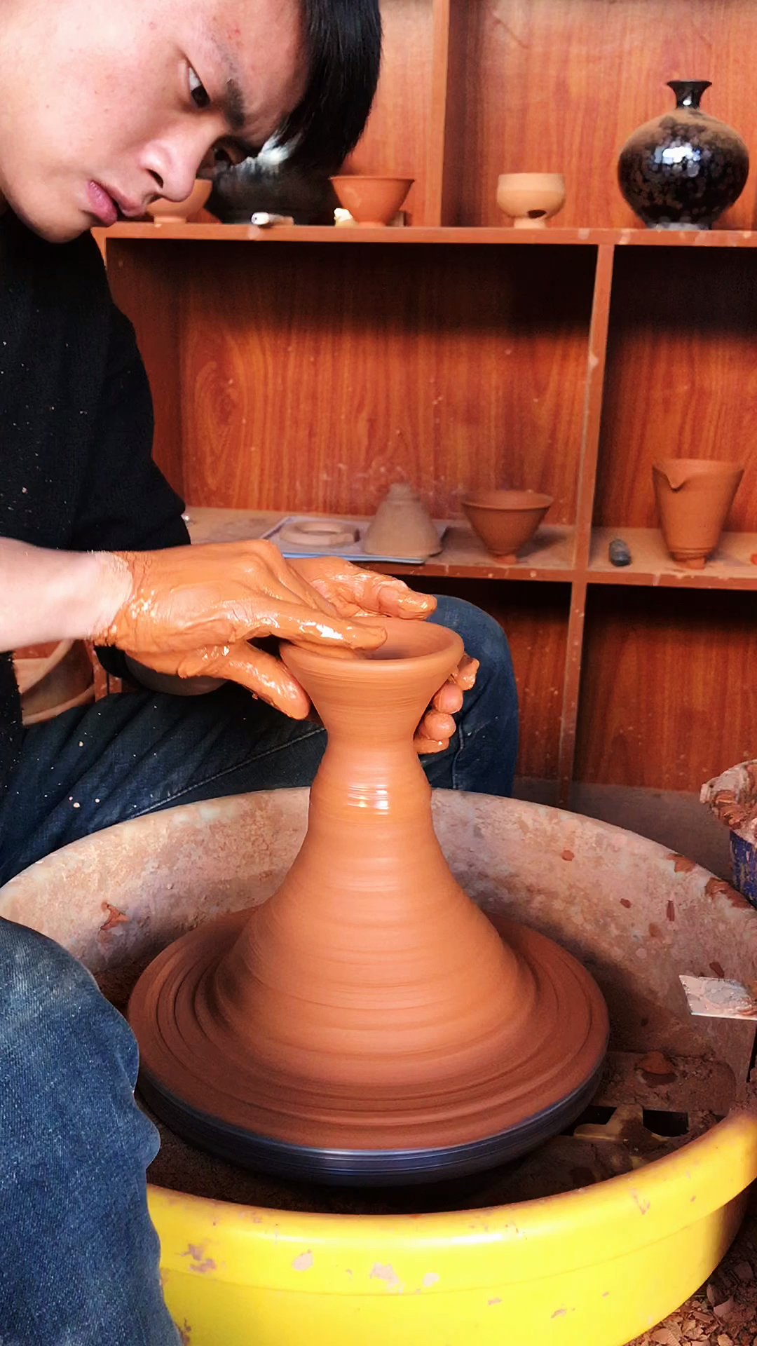 全民最牛手艺人#传统工艺建盏拉坯制作