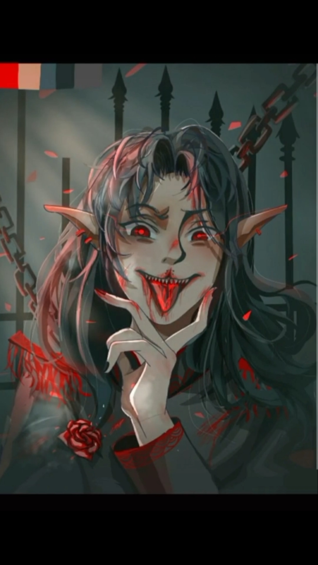 绘画#迷人的恶魔没有感情自带杀气