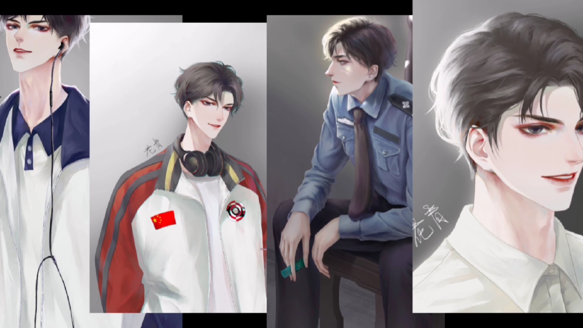 四大骚攻|画师:dq花青