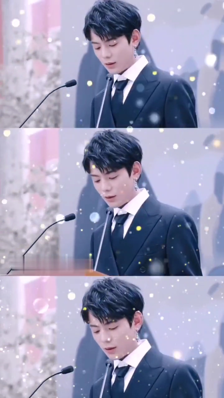 丁真穿西装太帅了!西装风度绅士,耳环野性十足!帅惨了!