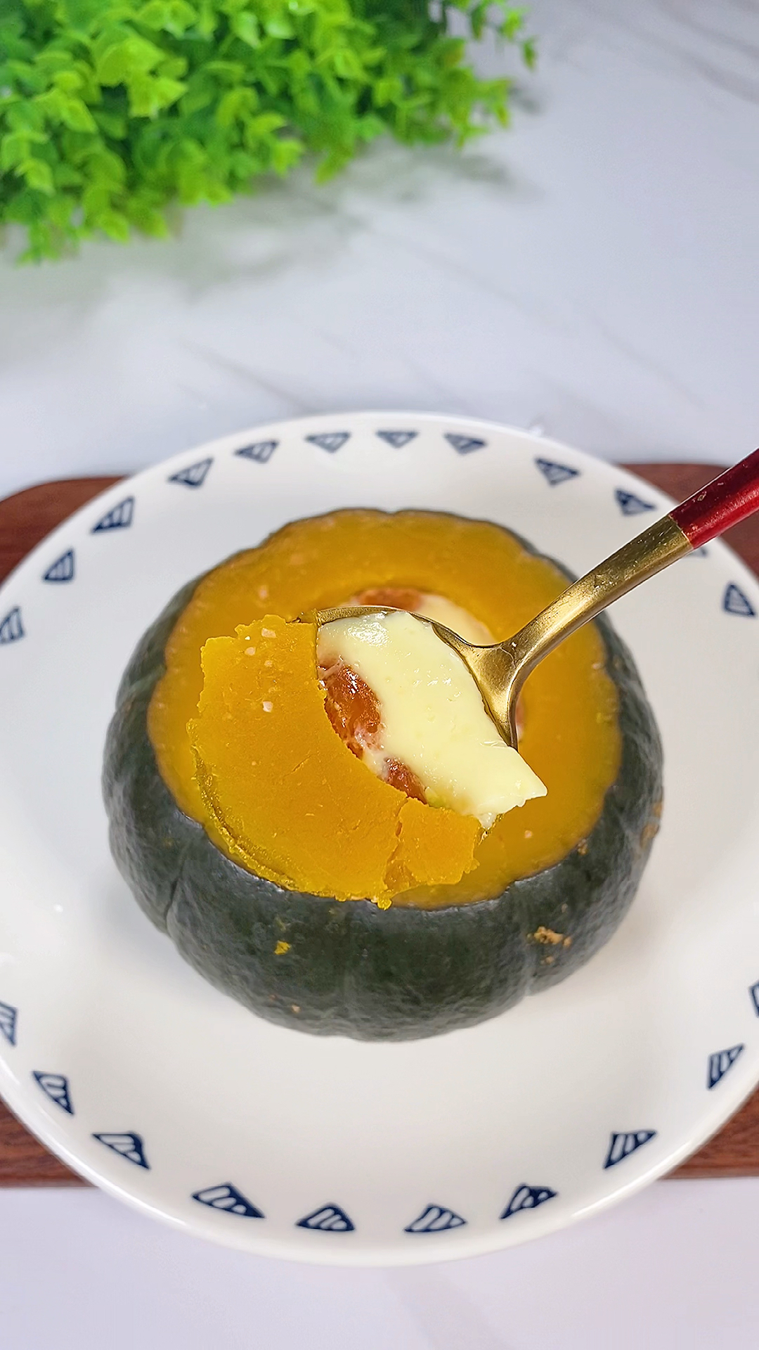 南瓜蒸蛋这样做真的是太好吃了