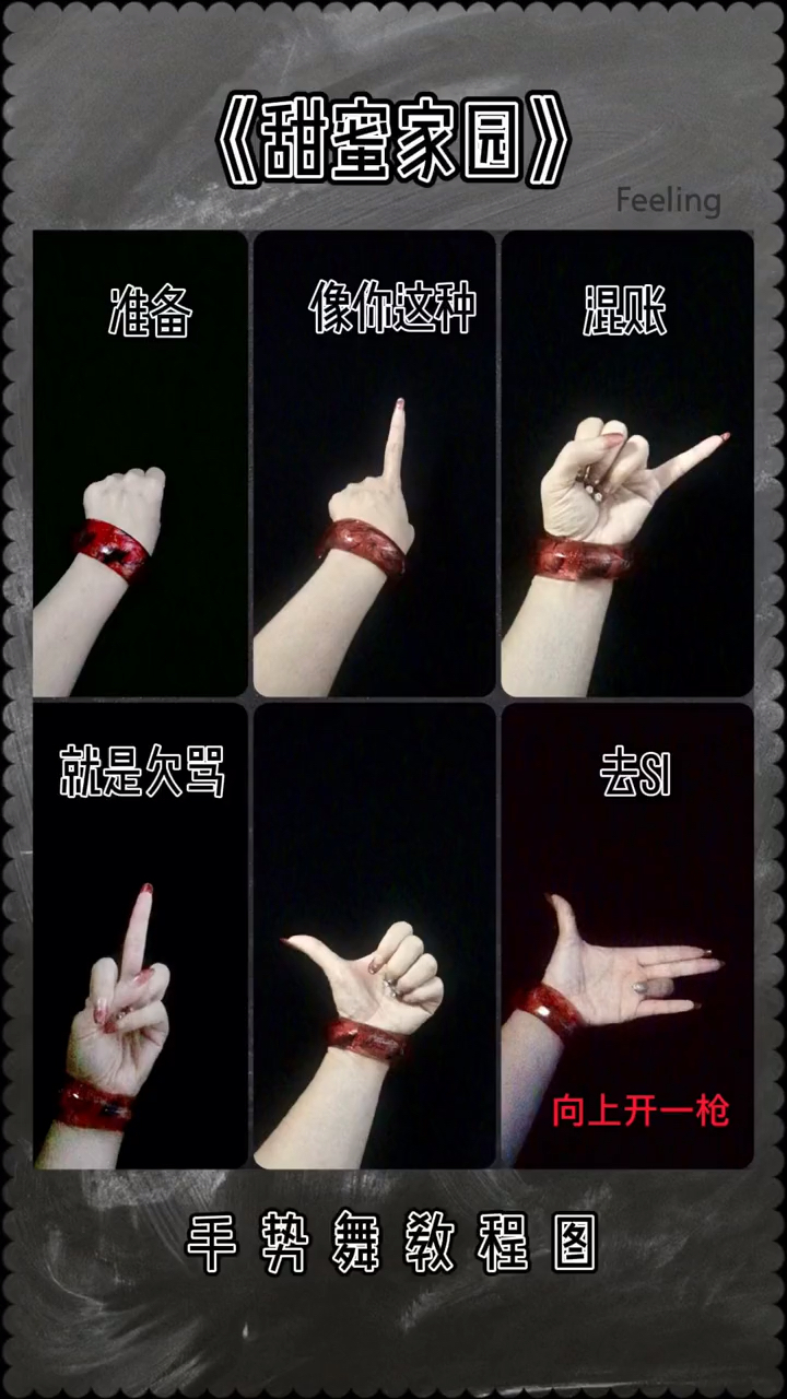 手势舞教程甜蜜家园手势学起来