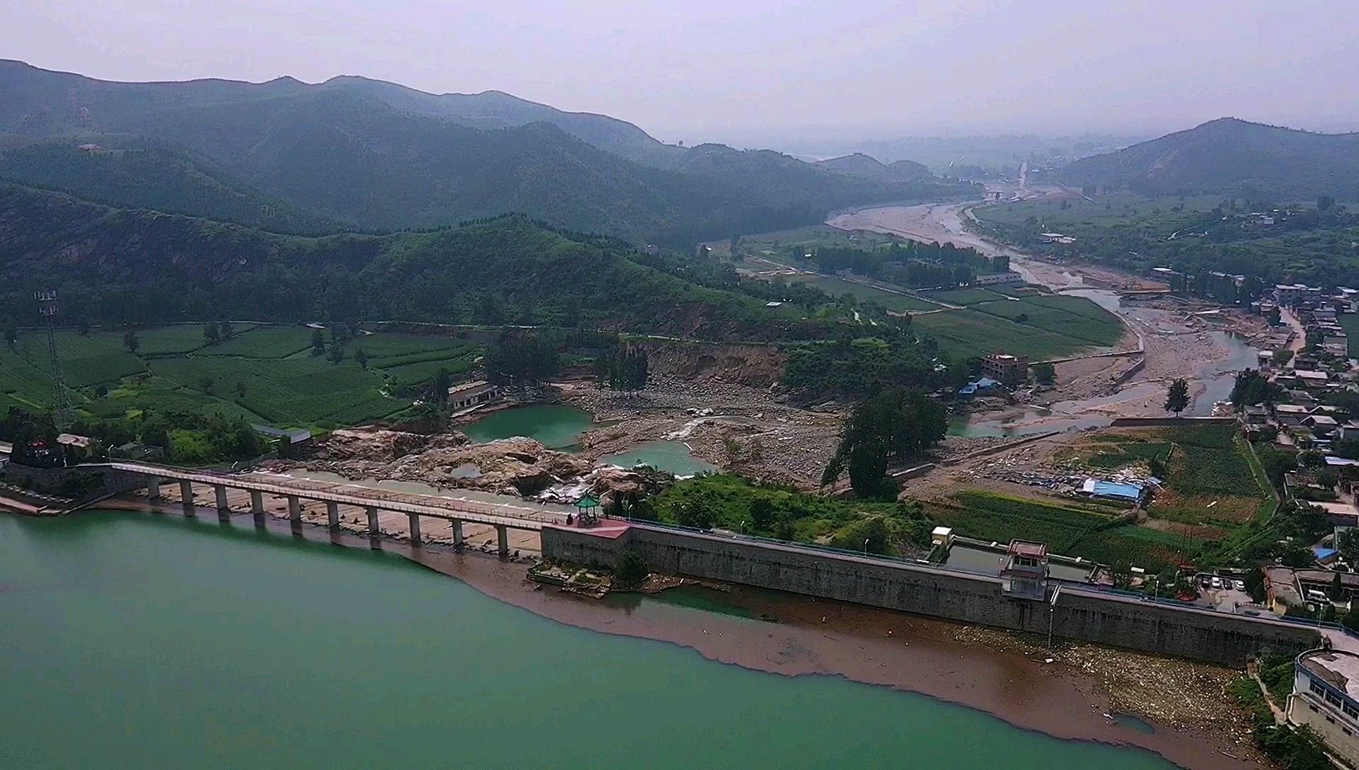 新乡加油#俯视塔岗水库现状